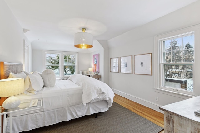 bedroom featuring hardwood / wood-style flooring