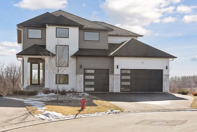 view of front of home featuring a garage