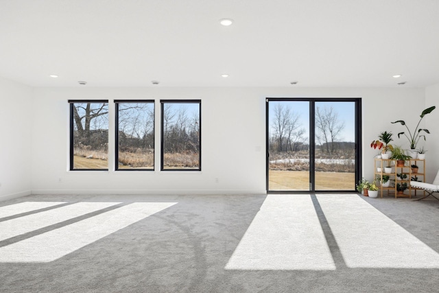 view of carpeted empty room