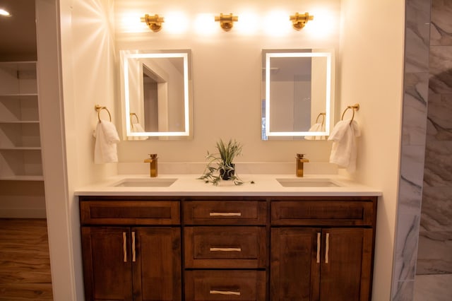 bathroom with vanity