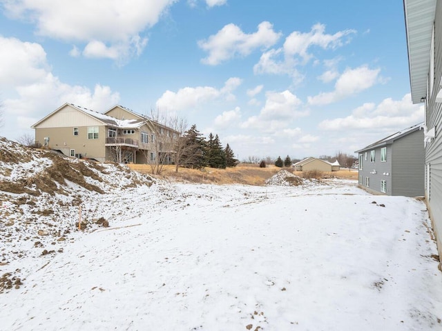 view of snowy yard