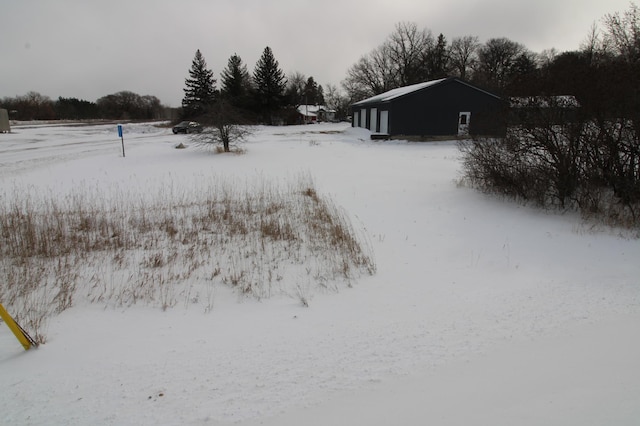 view of snowy yard