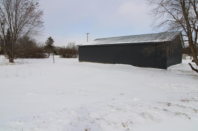 view of snowy yard