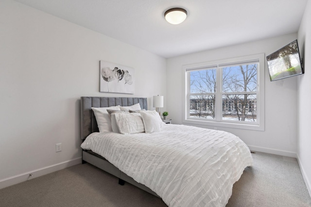 bedroom with carpet floors