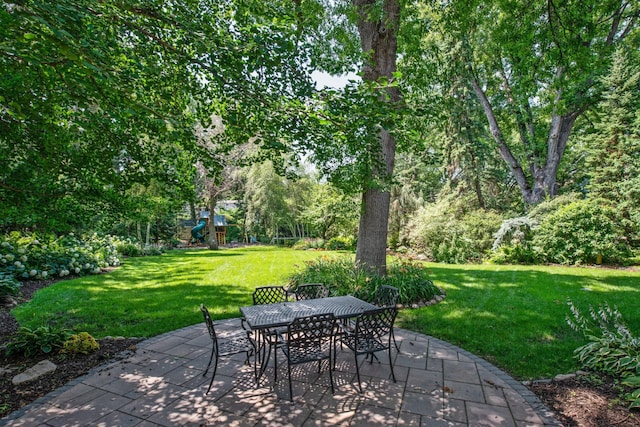 view of patio / terrace with a playground