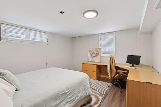 bedroom featuring hardwood / wood-style flooring