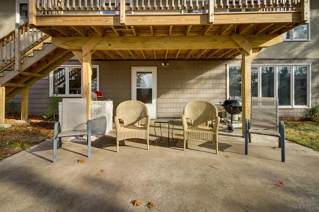 view of patio / terrace featuring a deck