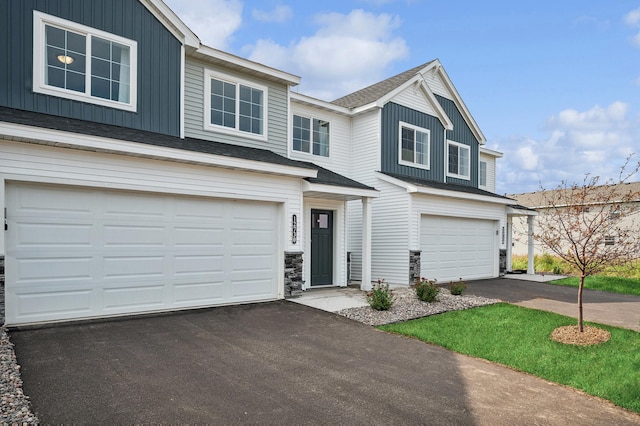 view of front of home featuring a garage