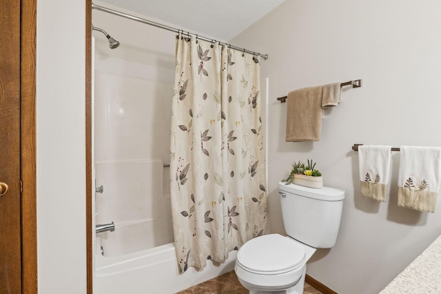 1541 2nd Ave SE, Cambridge, MN 55008 - full bathroom with shower / bath combo with shower curtain and tile patterned flooring