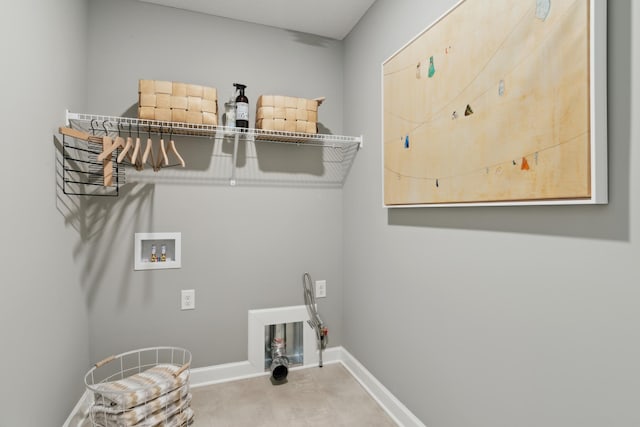 12450 Waterside Ct, Rogers, MN 55374 - clothes washing area with baseboards and washer hookup