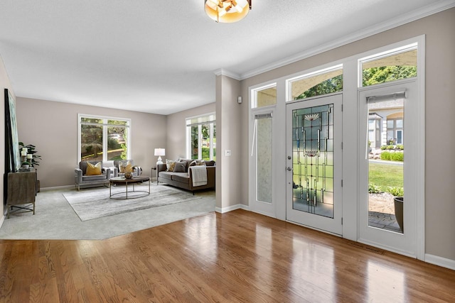 6229 Morningside Cir, Eden Prairie, MN 55344 - entrance foyer with wood finished floors and crown molding