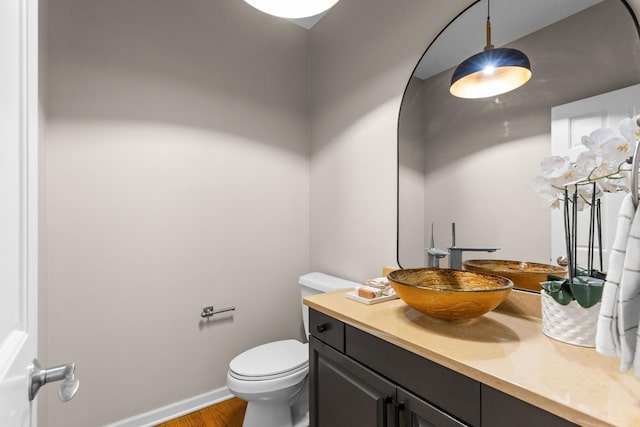 6229 Morningside Cir, Eden Prairie, MN 55344 - bathroom with vanity and wood finished floors