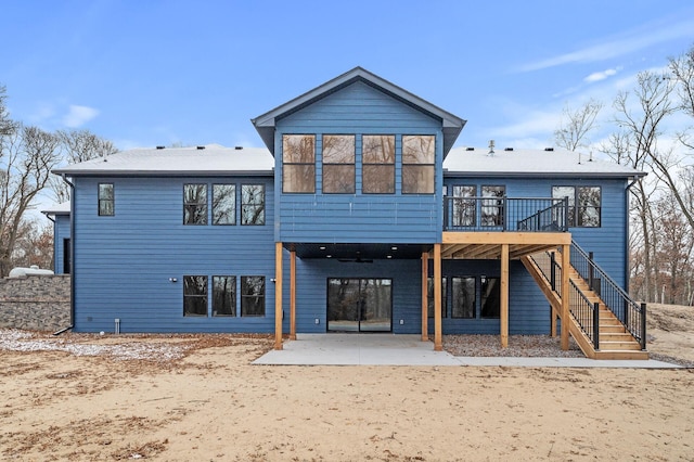 rear view of house with a patio area