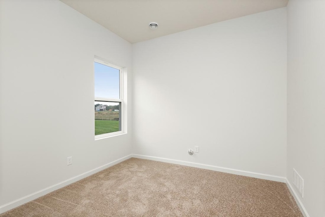 view of carpeted empty room