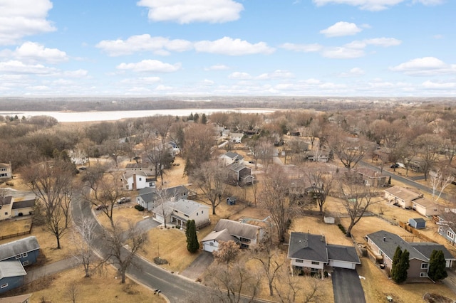 bird's eye view with a residential view