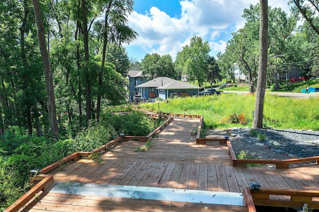 932 Orchard Ln, Roseville, MN 55113 - view of wooden deck