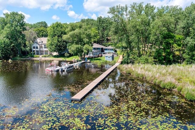 932 Orchard Ln, Roseville, MN 55113 - dock with a water view