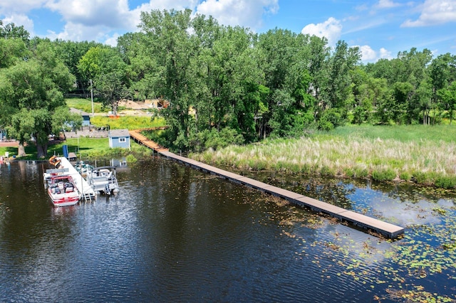 932 Orchard Ln, Roseville, MN 55113 - dock featuring a water view
