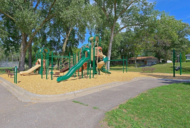 view of play area