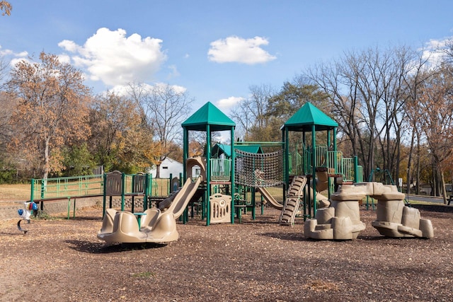 view of jungle gym