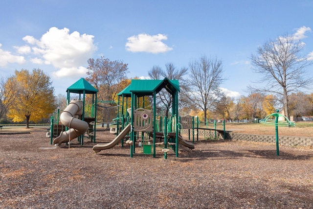 view of jungle gym