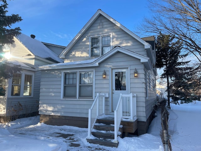 view of bungalow-style house