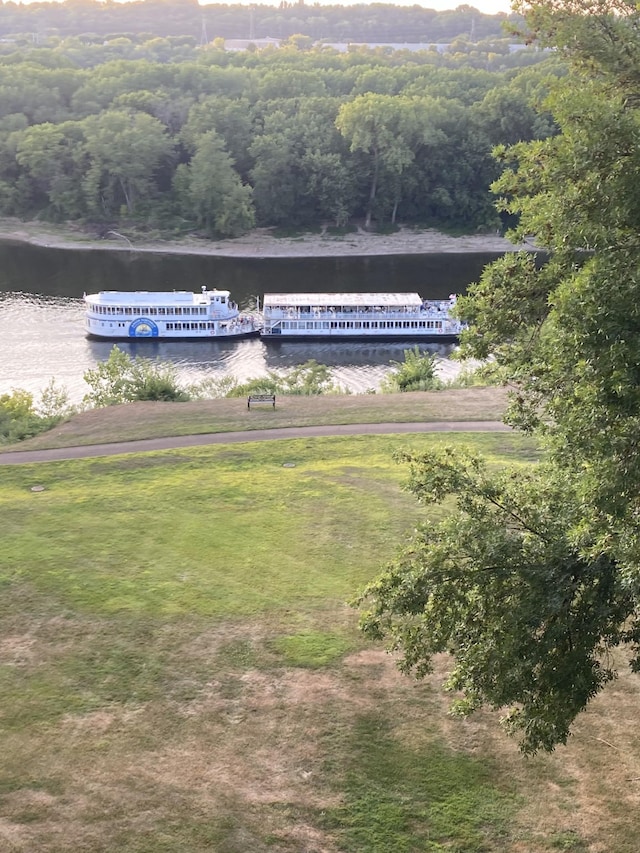 1077 Sibley Memorial Hwy Unit 607, Lilydale, MN 55118 - aerial view featuring a water view