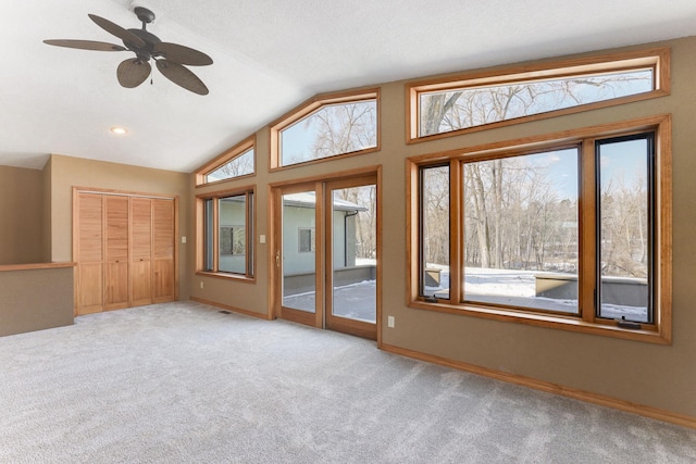 3571 Centerville Rd, Vadnais Heights, MN 55127 - unfurnished sunroom with lofted ceiling and plenty of natural light