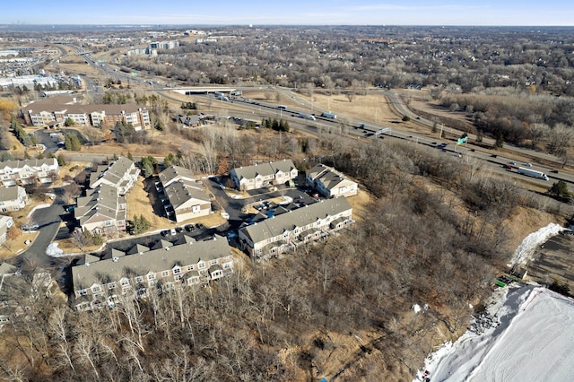 birds eye view of property