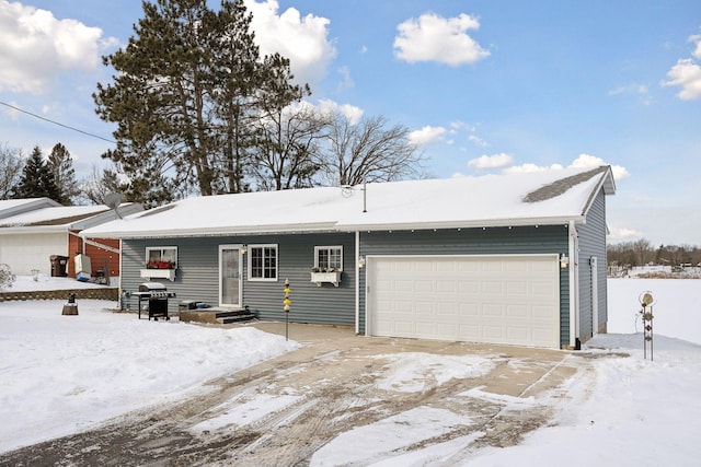 view of front of home featuring a garage