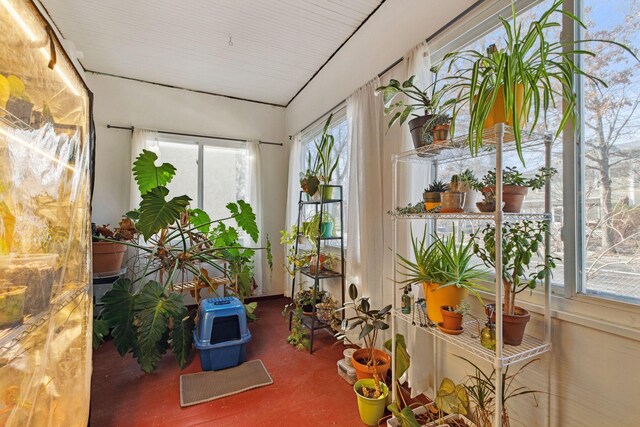 view of sunroom / solarium