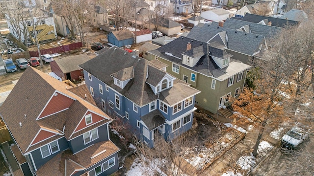 drone / aerial view featuring a residential view