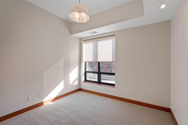 empty room with light carpet