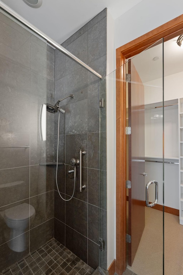 bathroom featuring an enclosed shower