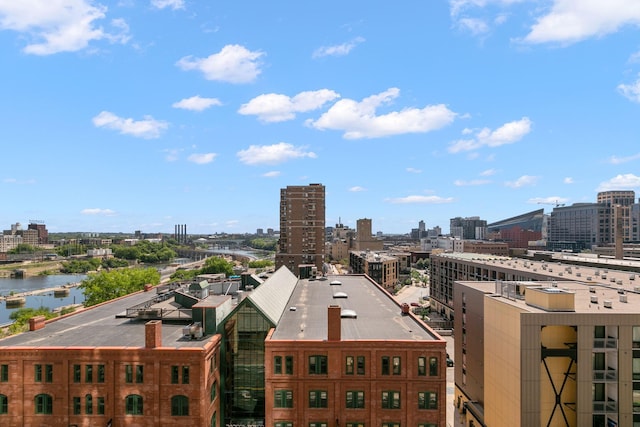 city view featuring a water view