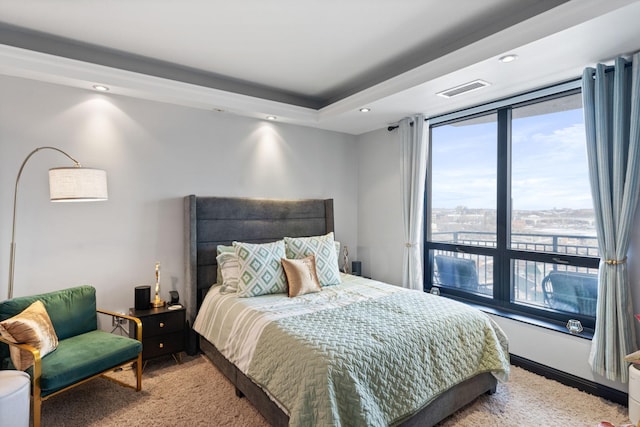 bedroom with carpet flooring