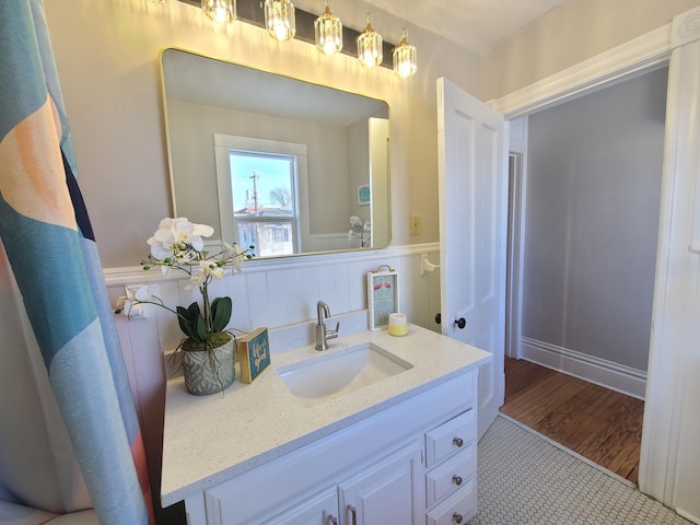 bathroom featuring vanity