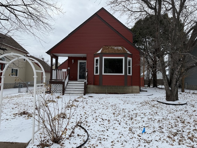 view of front of house