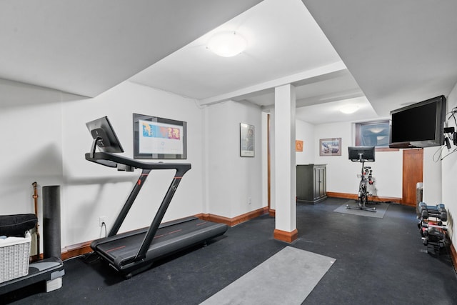 view of exercise room