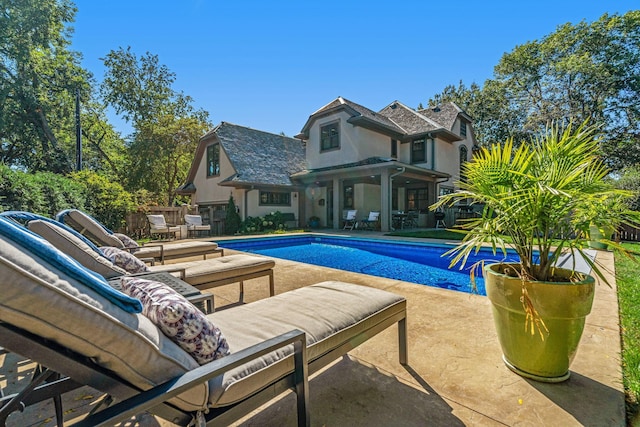 view of pool with a patio