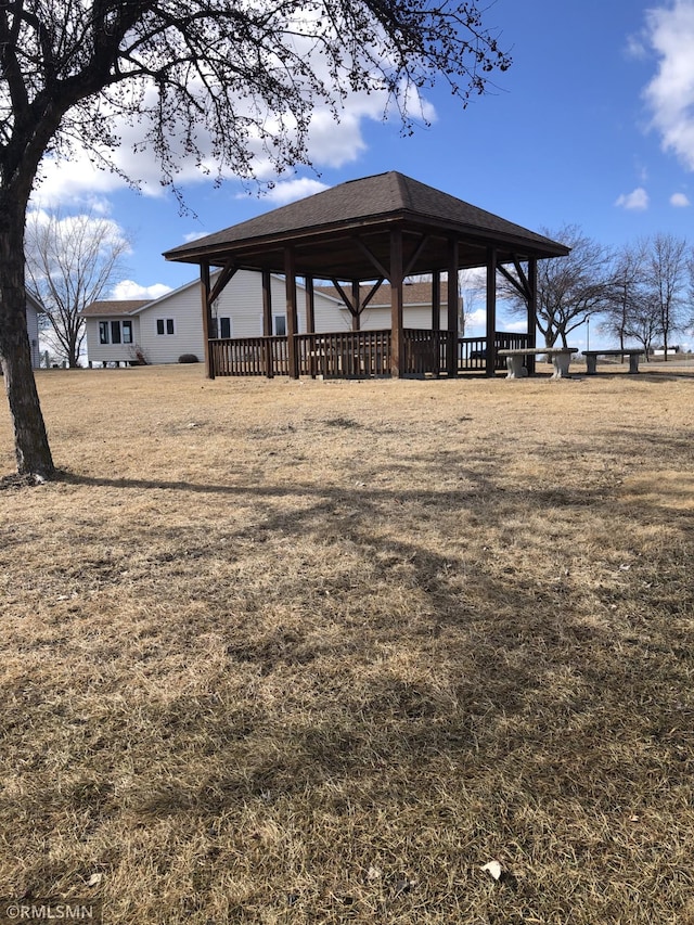 view of property's community featuring a gazebo