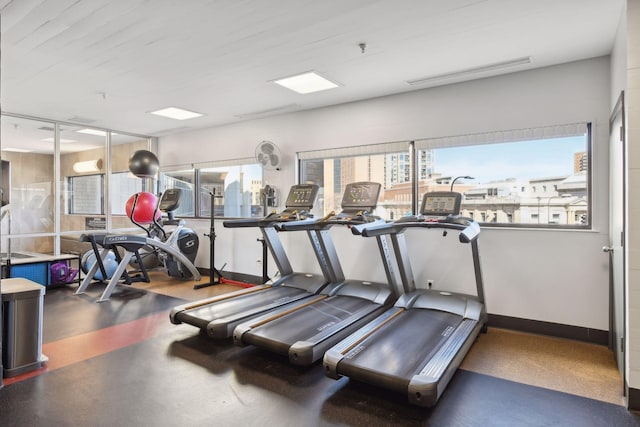 view of exercise room