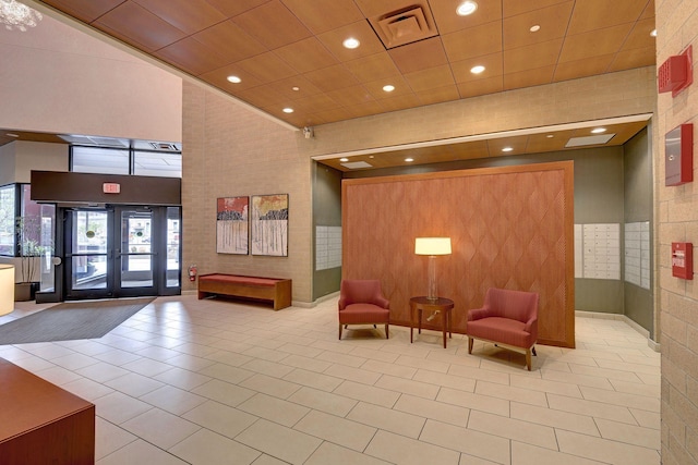 view of community lobby