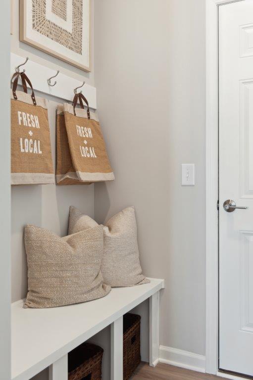 mudroom featuring hardwood / wood-style floors