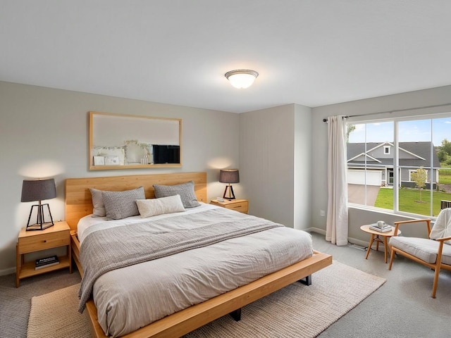 bedroom featuring carpet flooring