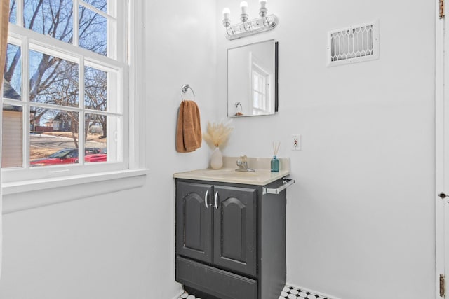 bathroom featuring vanity