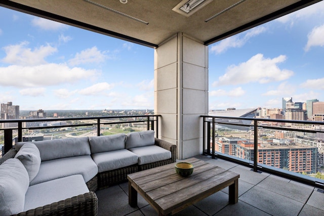 balcony with outdoor lounge area