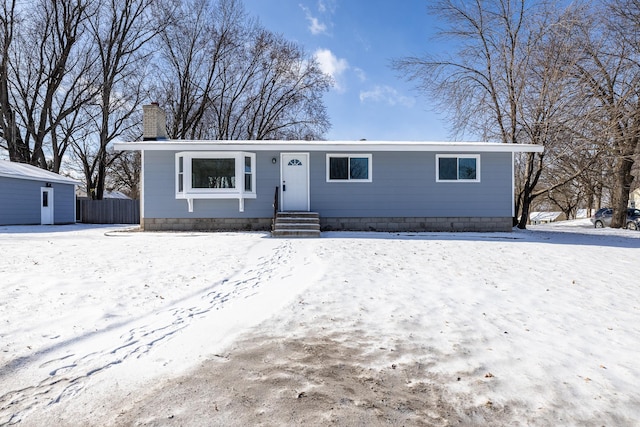 view of front of property