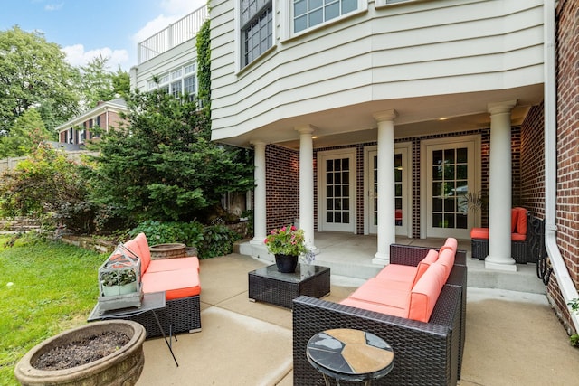 5231 Clinton Ave, Minneapolis, MN 55419 - view of patio / terrace featuring an outdoor living space