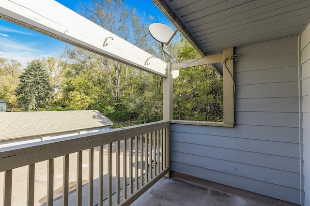 view of balcony